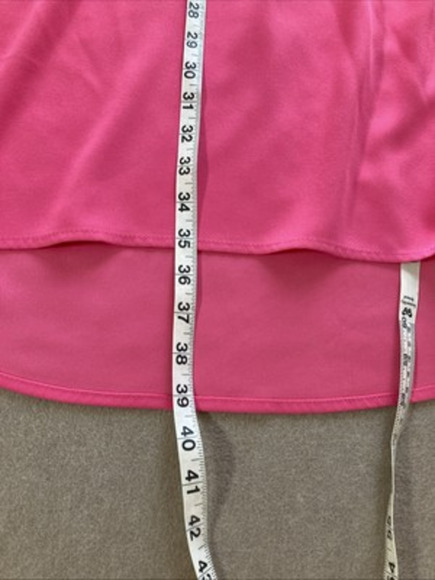 Trina Turk Floramaria Swing Pink Dress Sz 10 High-low Cut Outs - Picture 8 of 8